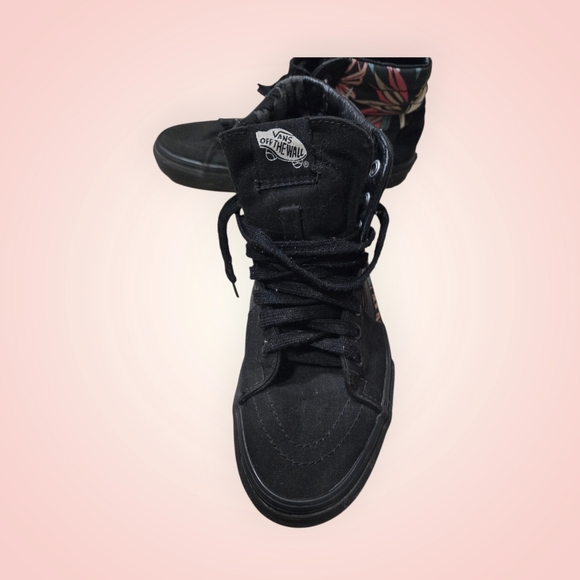 VANS Floral Black High-Top Sneakers - Picture 12 of 16